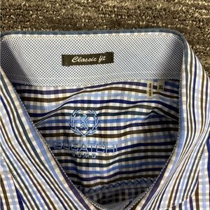 Bugatchi Men's Multicolor Striped Button Down Shirt